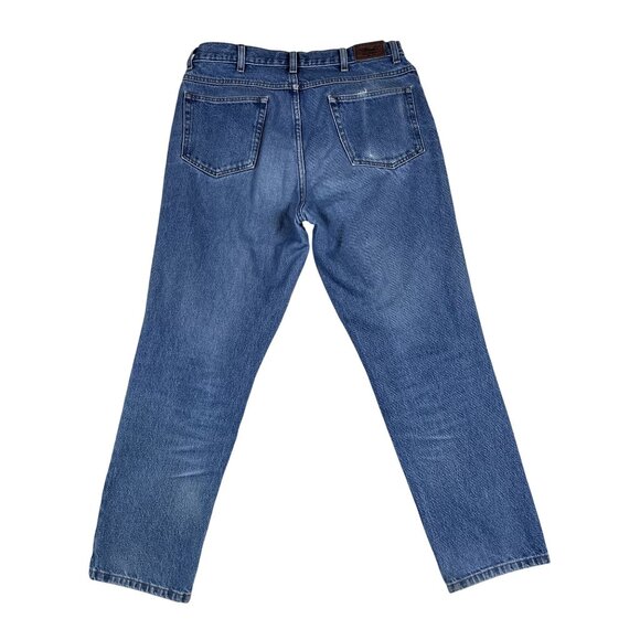 L.L. Bean Classic Fit Blue Jeans Size 34 x 30 - Picture 2 of 4